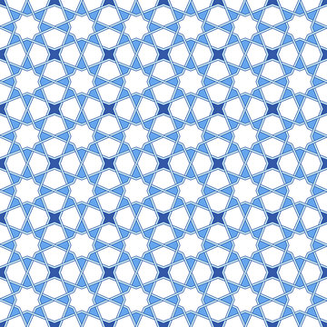 Traditional arabic pattern. Moroccan seamless vector pattern background.