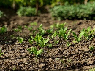 green grass in the garden