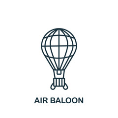 Air Baloon icon. Simple line element Air Baloon symbol for templates, web design and infographics
