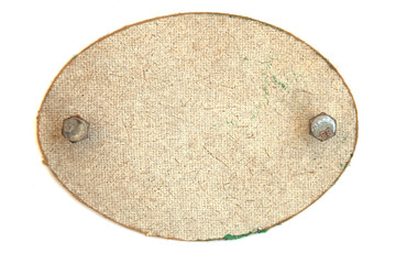 black slate for maintenance isolated, top view