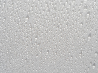 water drops on white n white background