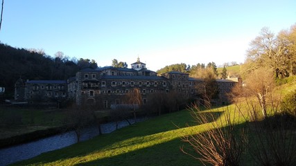 rover next to monastery