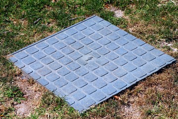 Hatch of Underground Power Distribution System. Underground electric networks