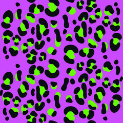 Leopard seamless pattern, wallpaper background, colorful print texture wildlife animal, vector illustration.