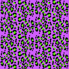 Leopard seamless pattern, wallpaper background, colorful print texture wildlife animal, vector illustration.