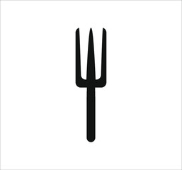 small gardening fork. illustration for web and mobile design.