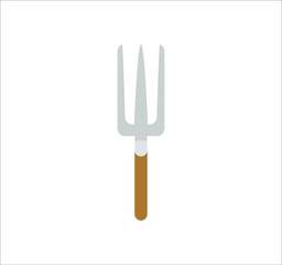 small gardening fork. illustration for web and mobile design.