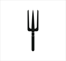 small gardening fork. illustration for web and mobile design.