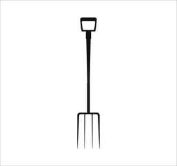 gardening fork. illustration for web and mobile design.