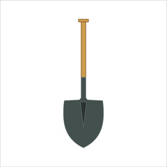 Masonry shovel. illustration for web and mobile design.