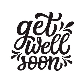 Get well soon lettering