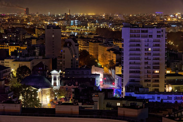 vue nocturne courbevoie