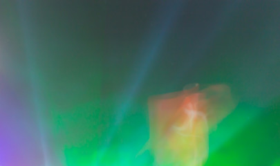 Colorful fireworks on the black sky background.