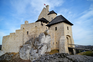 Fototapeta na wymiar old fortress in the city of Poland Bobolice