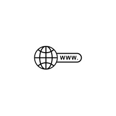 go to web icon vector. world icon, Globe icon vector