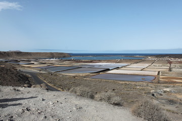 salt refinery saline from lanzarote