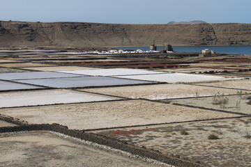 salt refinery saline from lanzarote