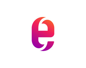 Letter E logo icon design template elements