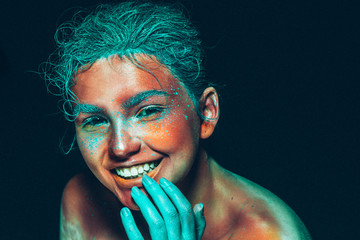 Art make up woman face beauty creative