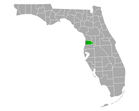 Karte von Hernando in Florida