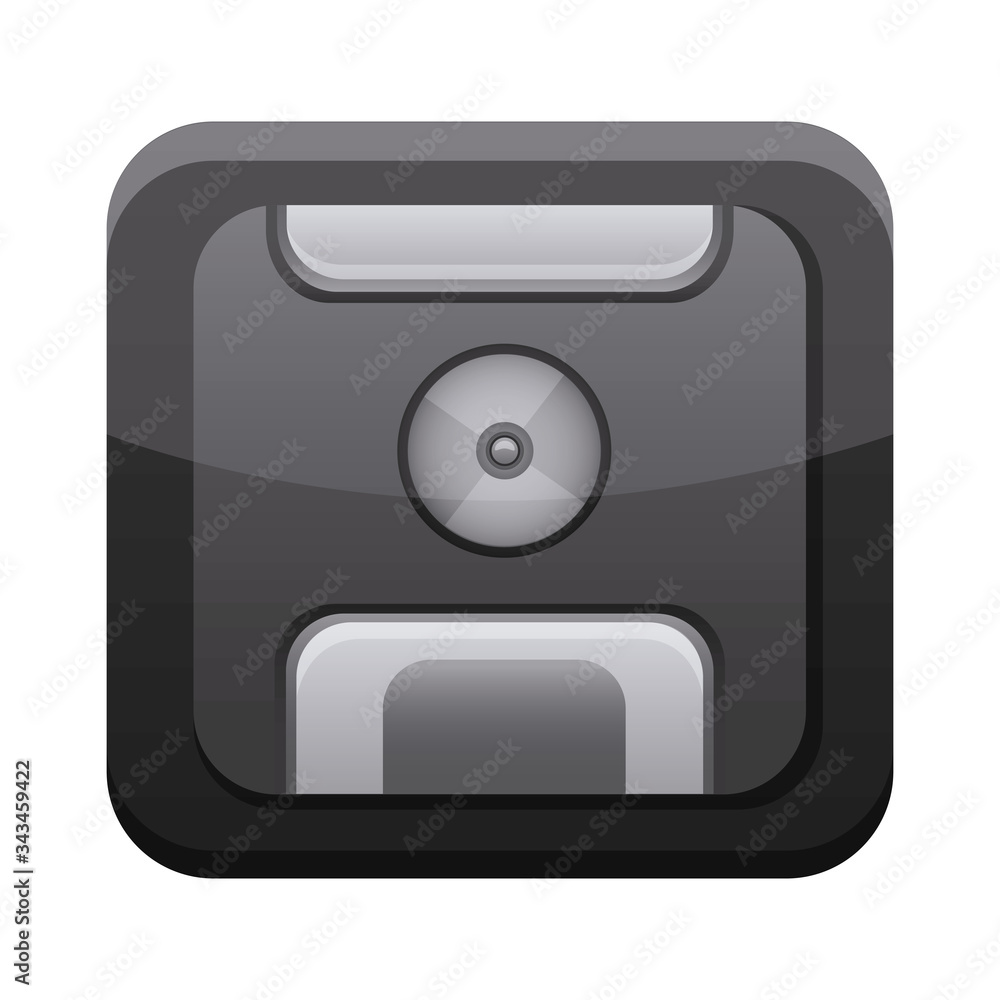 Poster save app button menu isolated icon