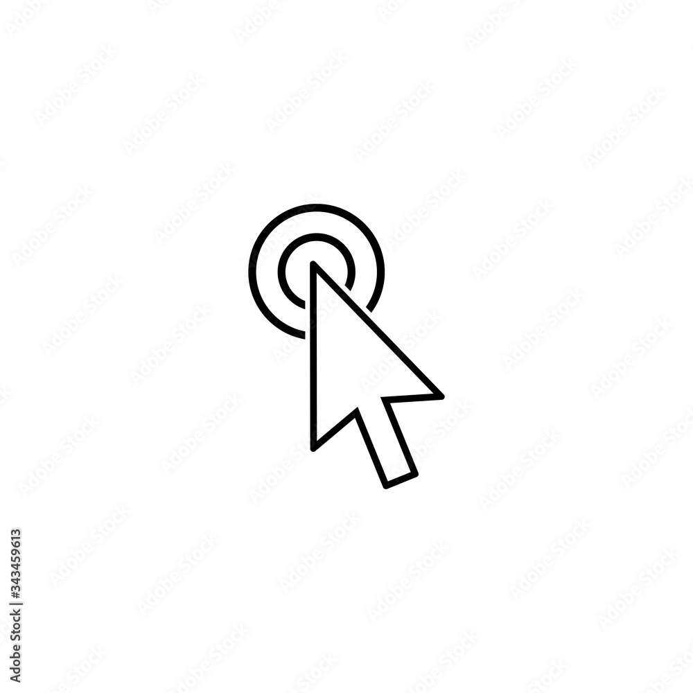 Poster cursor icon, cursor sign and symbol vector design