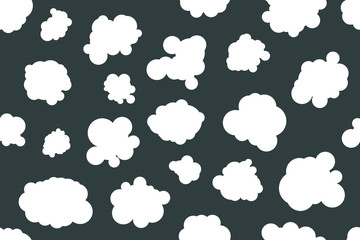 Fototapeta premium Black and white clouds