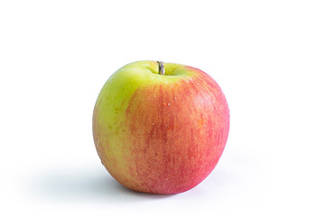One fresh Apple fruit isolate on white background. selective focus, soft focus.