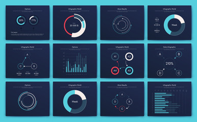Big set of infographics elements. EPS10. Stock vector