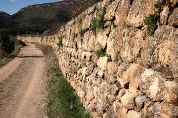 Dry Stone in Teruel province. Spain
