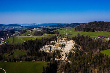 Fototapeta premium Felswand Lütisburg 