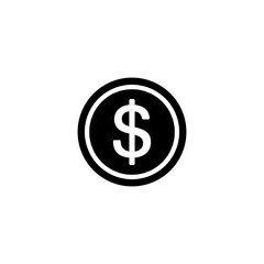 Dollar icon, money sign and symbol vector
