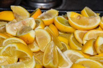 Local produce for sale, lemon
