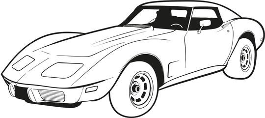 Obraz na płótnie Canvas cartoon american muscle car,background,car,logo,