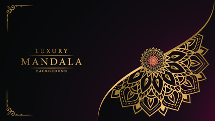 Mandala design for  Wedding card, book cover.