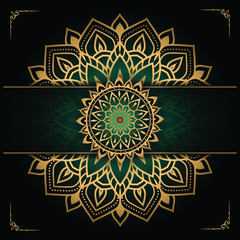 Mandala design for  Wedding card, book cover.