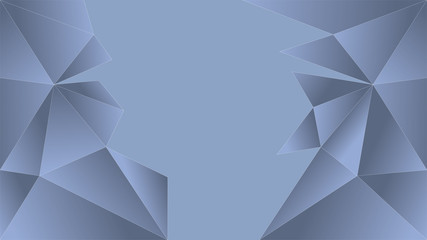 Light Blue polygonal illustration, which consist of triangles. Triangular pattern for your business design. Geometric background in Origami style with gradient