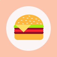hamburger vector illustration
