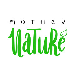 Mother Nature. Vector logotype. Good choice for eco focused products or services.   