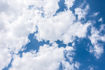 White clouds on the sky