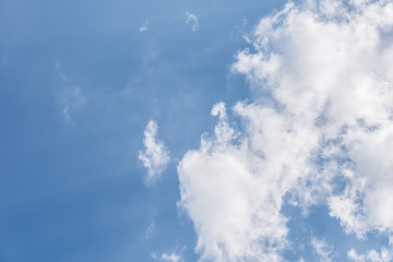 Blue sky with clouds