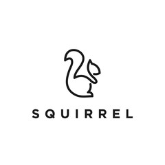 Obraz premium squirrel logo icon vector designs