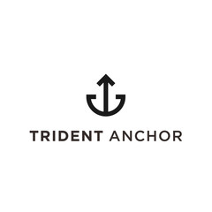 trident anchor logo icon vector designs © fan dana