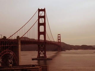 Golden Gate Bridge Over River