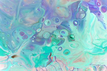 Fototapeta na wymiar watercolor abstract background with bubbles and cells.Colorful multicolor banner