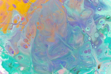 
watercolor abstract background with bubbles and cells.Colorful multicolor banner