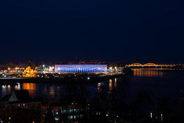 Fototapeta na wymiar night Nizhny Novgorod