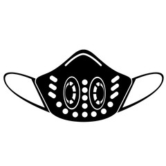 Safety breathing masks Corona Virus. Industrial safety n95 mask, dust protection respirator and breathing medical respiratory mask