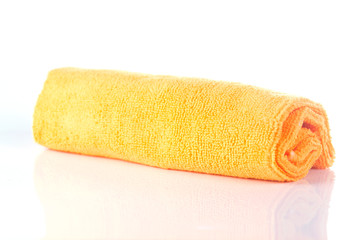 Orange cloths microfiber