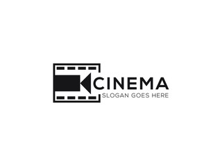 cinema logo template,Film Equipments. Good symbol design for Movie Maker